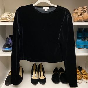 Topshop Velvet Top & Pants Set